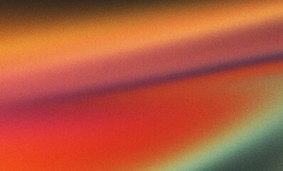 Vibrant yellow red and green abstract grainy background with artistic light leaks