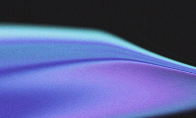 Futuristic purple and cyan abstract grainy background with neon light effects and deep tones