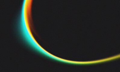 Fresh yellow teal abstract grainy background for modern digital art and minimalist designs