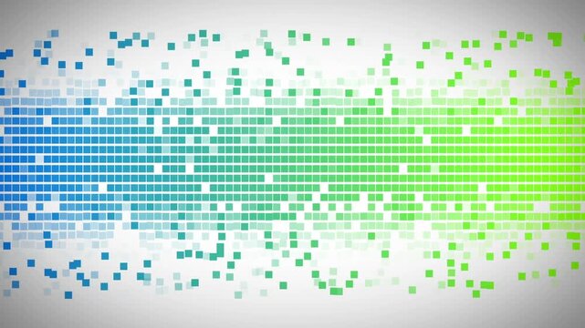 Animation of squares moving on white background