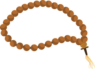 Wooden Prayer Beads with Tassel