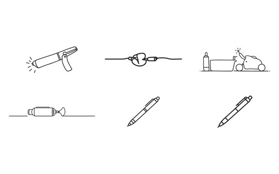 Medical Tools and Equipment Illustration Set