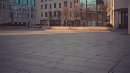 Empty Public Square Edge Space Background
