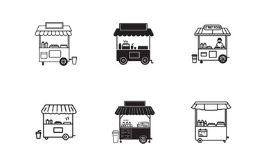 Street Food Carts in Urban Setting