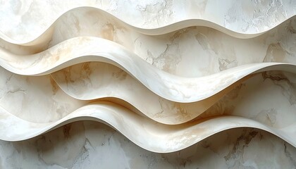Abstract layered background with soft flowing curves