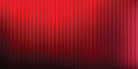 Pink abstract red gradient on a black background with glossy glass stripes and soft waves, creating a distorted simple