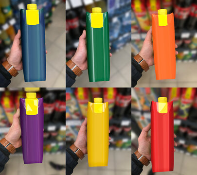 Juice bottle in hand, Suitable for presenting new packaging design and labels among many others.
This Mockup, illustration is useful for Graphic designers and architects.