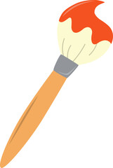 Artist paintbrush vector icon