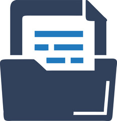 Fototapeta premium Creative folder icon for digital file organization and cloud storage management applications