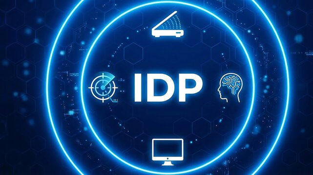 IDP acronym, intelligent document processing software, software utilizes machine learning, natural language processing, and optical character recognition to automate the extraction of data ai