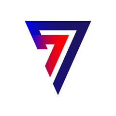 logo 77 triangle shape