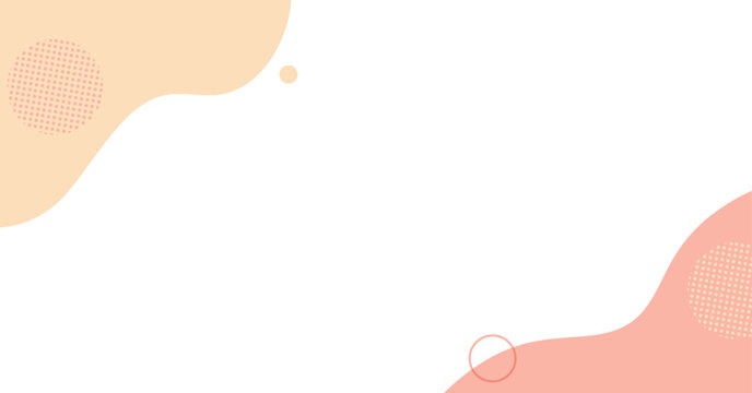 流体シェイプの背景イラスト素材　flat hand drawn fluid blue shapes background.Cute abstract shapes.Vector loose frame.