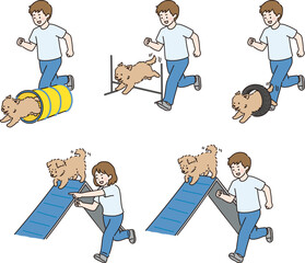 애견 반려견 강아지 일러스트 