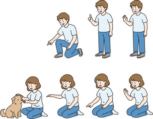 애견 반려견 강아지 일러스트 