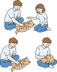 애견 반려견 강아지 일러스트 