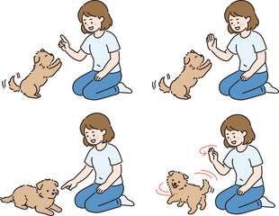 애견 반려견 강아지 일러스트 