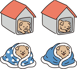 애견 반려견 강아지 일러스트 