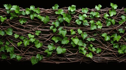 ivy leaves on branches