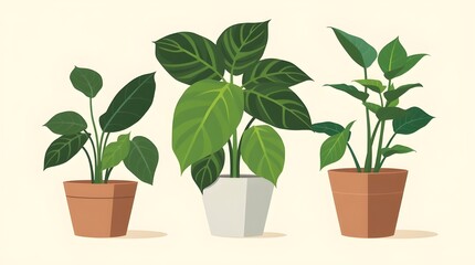 Fototapeta premium green plant in a pot isolated background