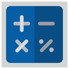 Obraz premium Basic arithmetic operations isolated on white background, Vector