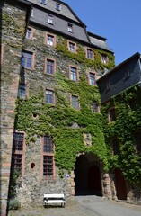 Fototapeta premium Braunfels, Germany 08.08.2020: Detail of Braunfels Castle in Germany
