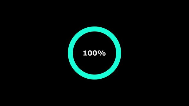 loading animation on black background