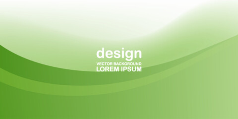 Soft Green Abstract Wave Background with Smooth Gradient Layers