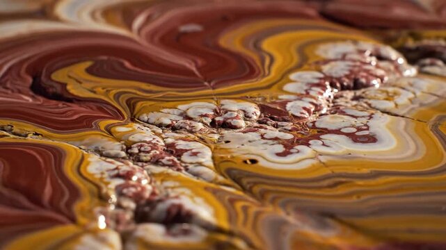Earthy Mookaite Agate Forms Abstract Patterns