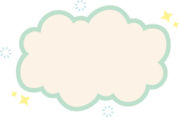 Cloud Text Box Graphic
