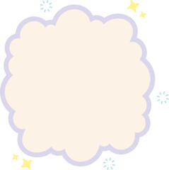 Cloud Text Box Graphic