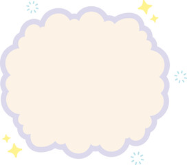 Cloud Text Box Graphic