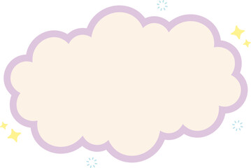 Cloud Text Box Graphic