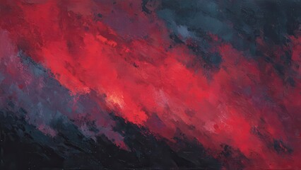 黒と赤が交差するドラマチックな抽象アート 背景