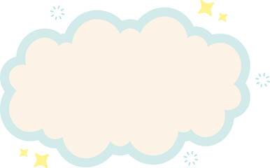 Cloud Text Box Graphic