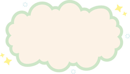Cloud Text Box Graphic