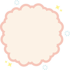 Cloud Text Box Graphic