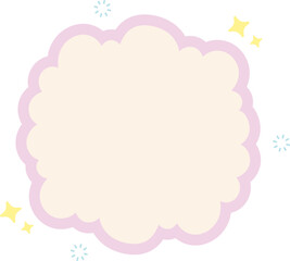 Cloud Text Box Graphic