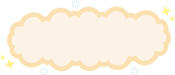 Cloud Text Box Graphic