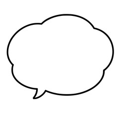 Simple speech bubble design