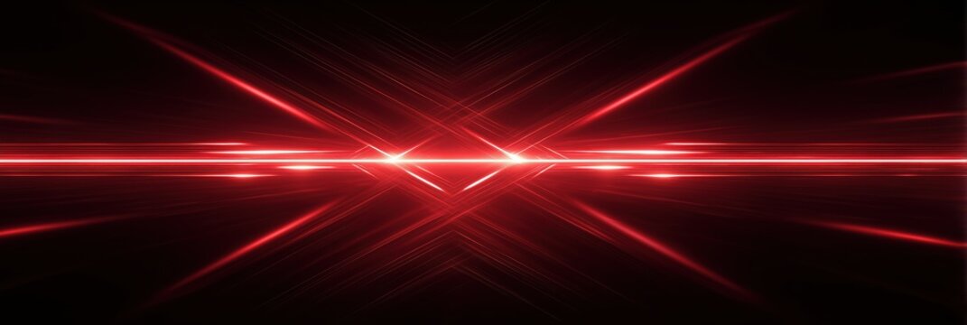 Red line with a reflection of itself