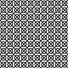 seamless geometric lattice pattern with circular cross elements vector