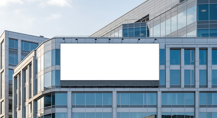 Obraz premium Corporate Business Center Blank Billboard