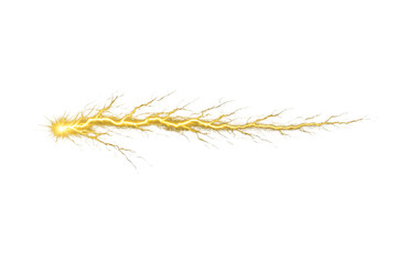 Obraz premium Golden lightning bolt vector illustration