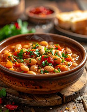 Mazedonischer Pasulj-Bohneneintopf