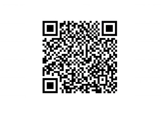 White QR Code QR code scan isolated on a transparent background