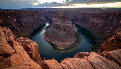 Horseshoe Bend Arizona Iconic Natural Landscape Landmark.