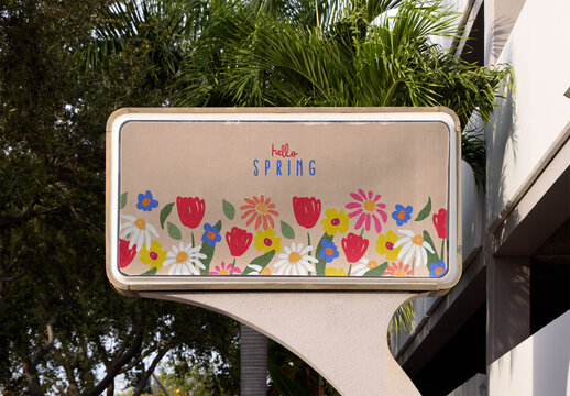 Mockup of Real photo from Pylon Sign Mockup in St. Petersburg, Pinellas County, Florida, United States