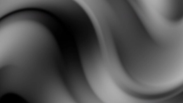 Animated Black Grey Gradient With Abstract gray pattern ideal for backgrounds, textile design, digital art, packaging, and modern branding projects, featuring smooth wavy curves and gradients.