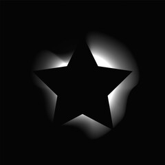 Fototapeta premium Star illuminate light frame