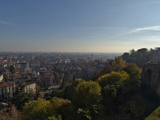 City panorama. Bergamo, Italy